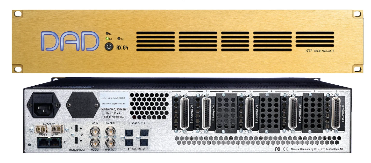 DAD AX64 interface for drum recording - elite conversion